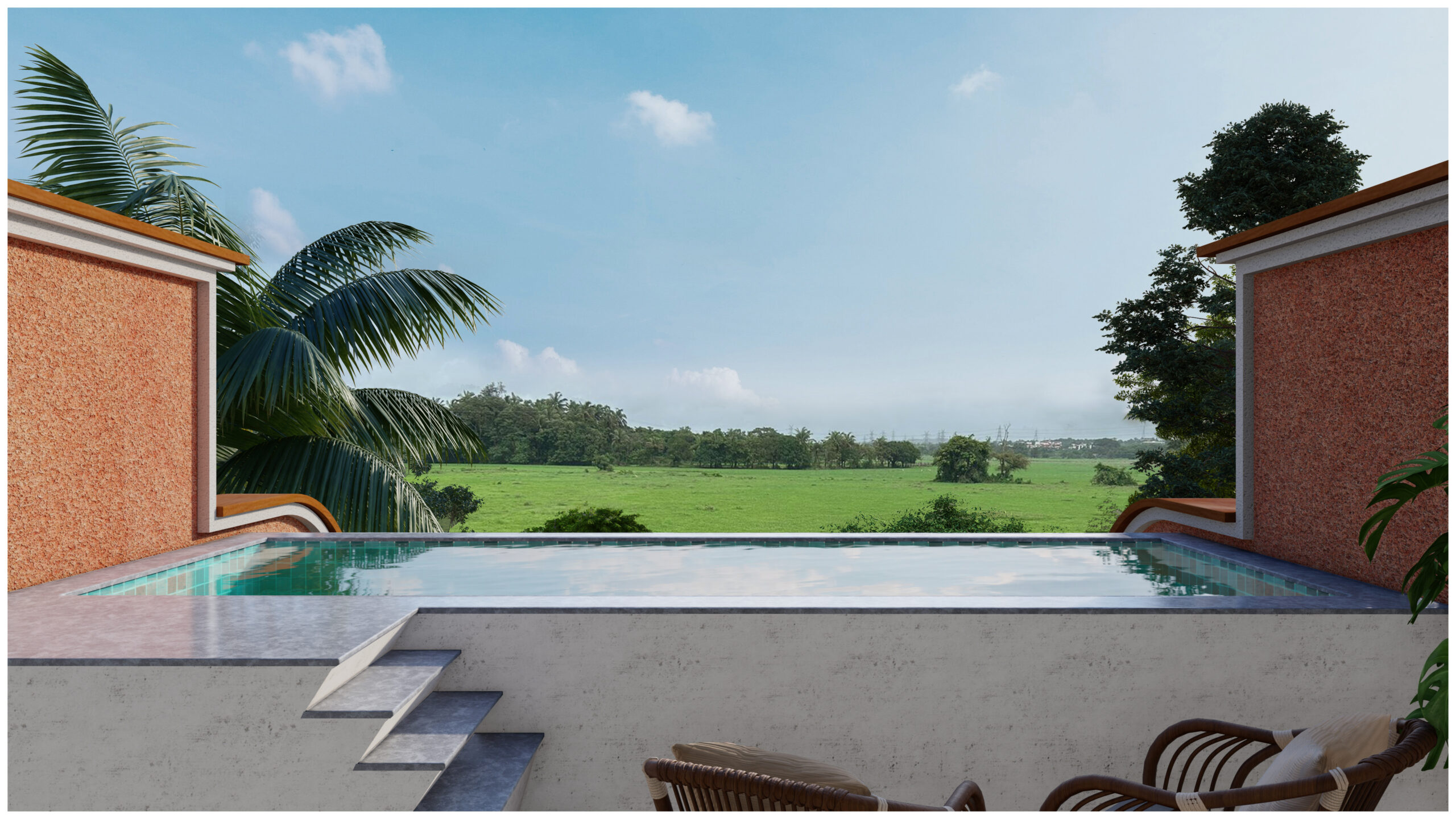 La Wisteria Private Pool and Paddy View